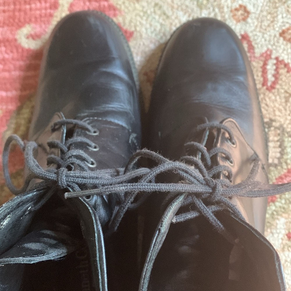 Kenneth Cole Black leather lace up Boots - Picture 3 of 15